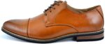 Men's  Classic Modern Formal Oxford Wingtip Lace Up Dress Shoes - Image 2
